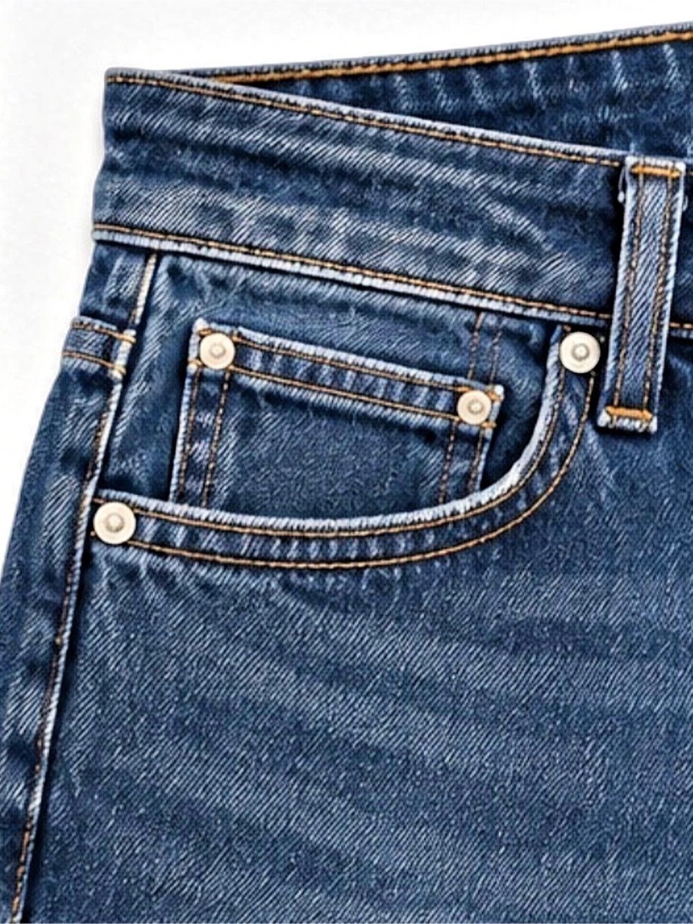 Mica Los Angeles High Rise Wide Leg Jeans 32 Dark Wash Stretch Denim - Picture 5 of 7